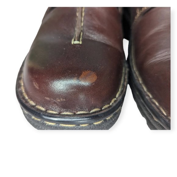 Eastland Syracuse Chunky Y2K Brown Leather Loafers Lug Sole Size 8 1/2M - Picture 7 of 9